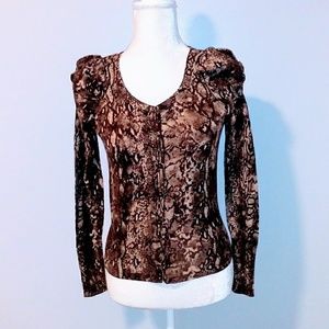 3 for $15 Vero Moda  button down knit top Small